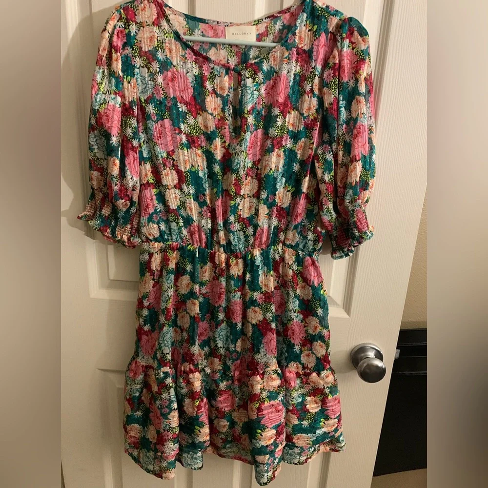 Stunning MELLODAY mini dress size small - Picture 2 of 9